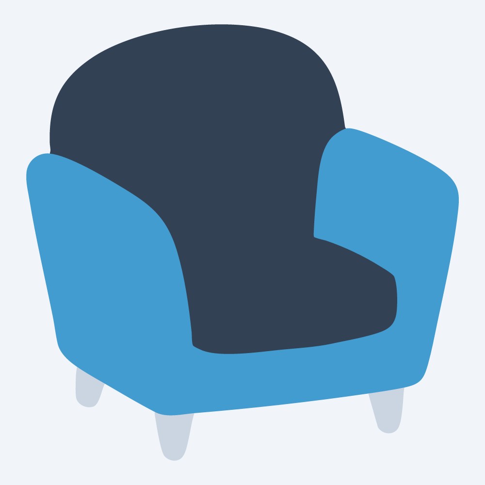 Simple Chair Svg Chair 3 Color – Tiny Vectors
