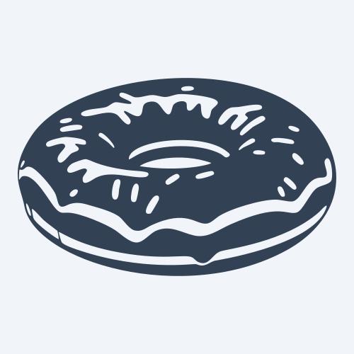 a donut graphic