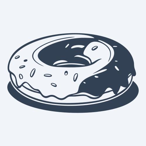 a donut graphic