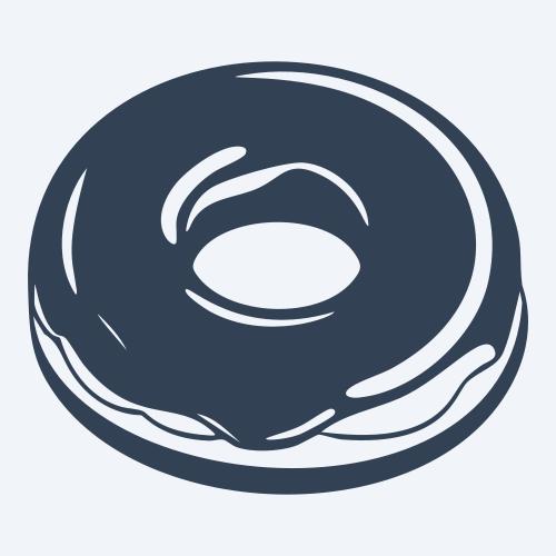 a donut graphic