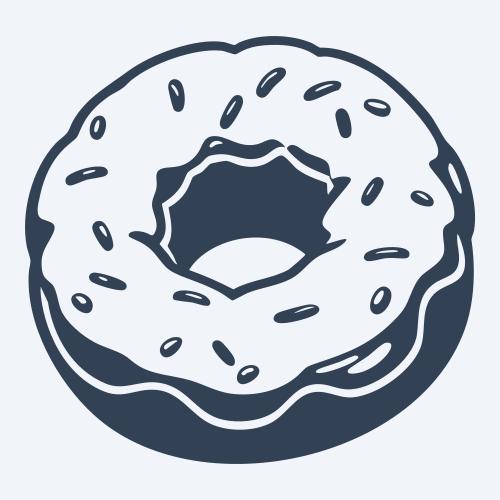 a donut graphic