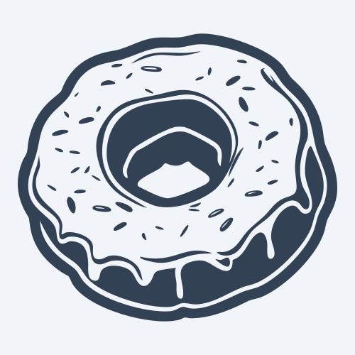 a donut graphic
