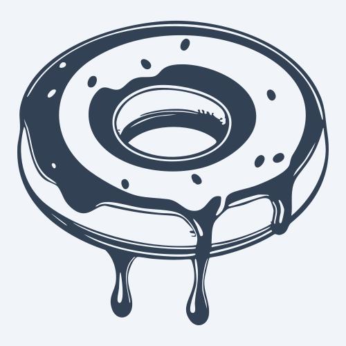a donut graphic