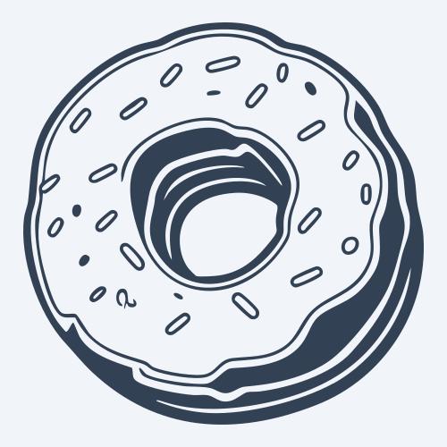a donut graphic