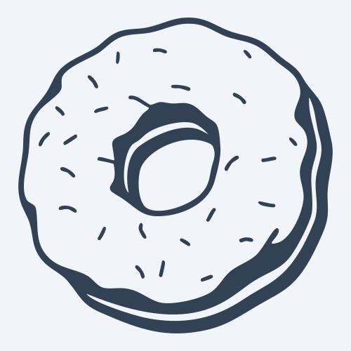 a donut graphic