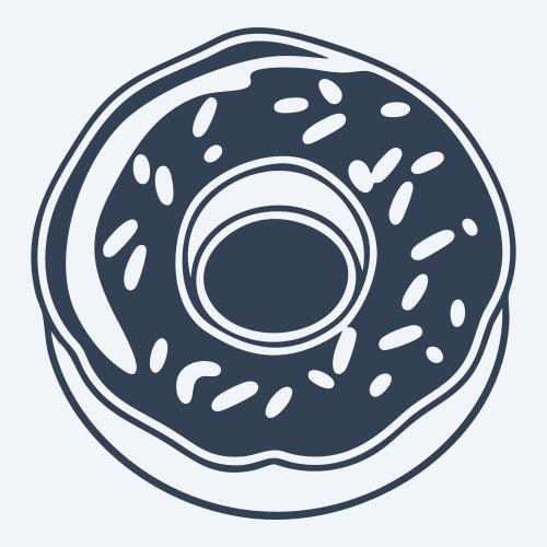 a donut graphic