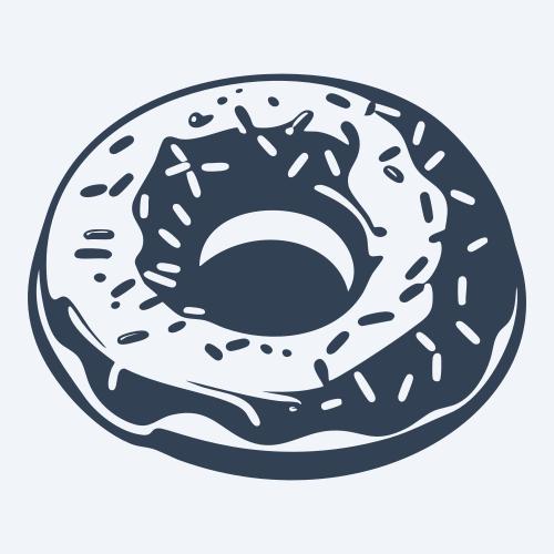 a donut graphic