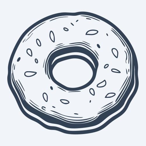 a donut graphic