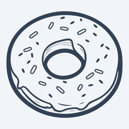 a donut graphic