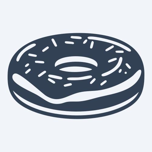 a donut graphic