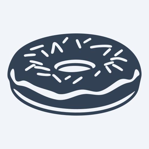 a donut graphic