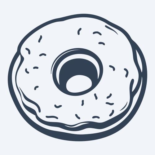 a donut graphic