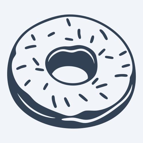 a donut graphic