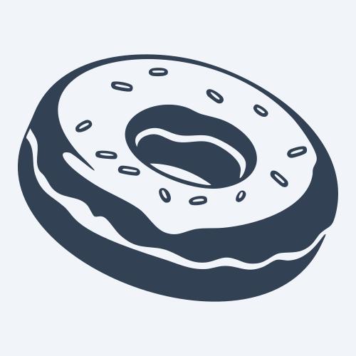 a donut graphic