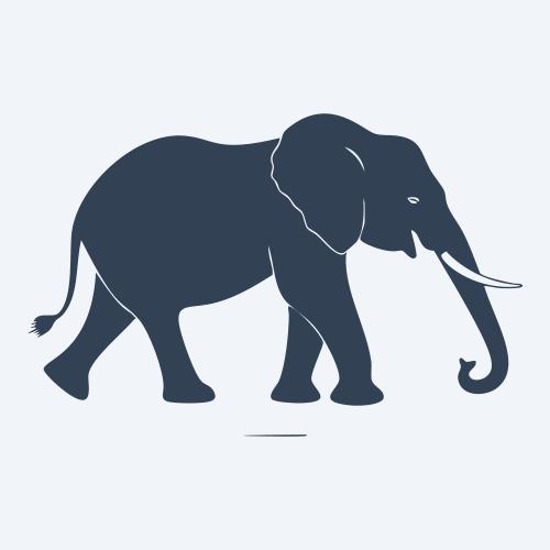 an elephant graphic
