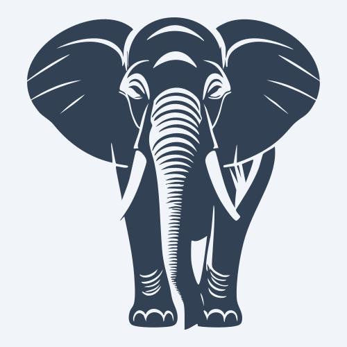 an elephant graphic