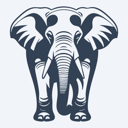 an elephant graphic