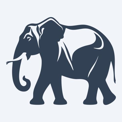 an elephant graphic