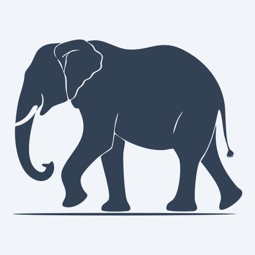 an elephant graphic