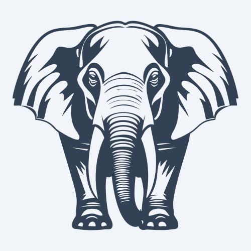 an elephant graphic