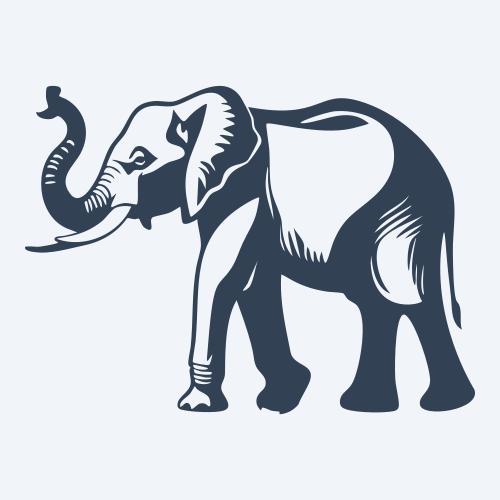 an elephant graphic