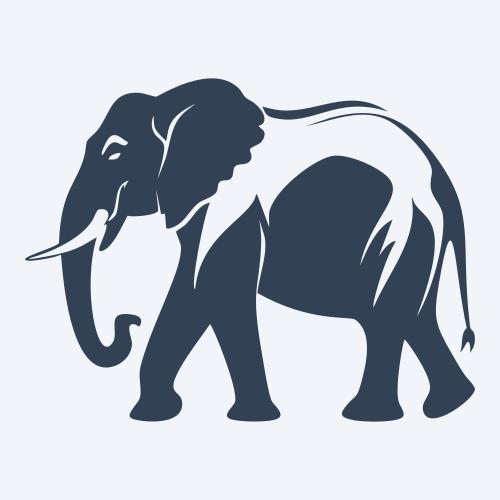 an elephant graphic