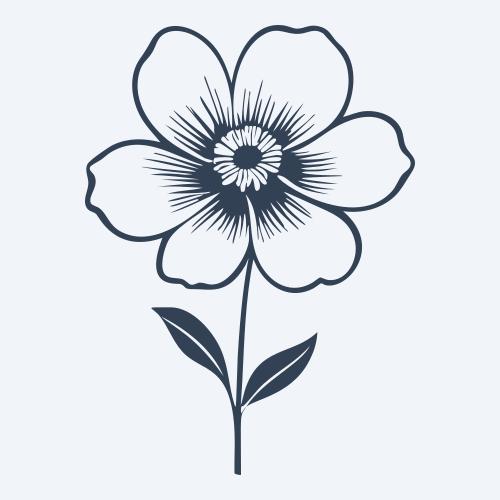 a flower graphic