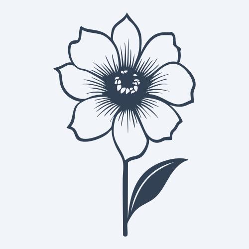a flower graphic