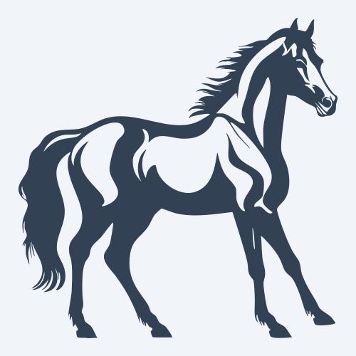 a horse vector
