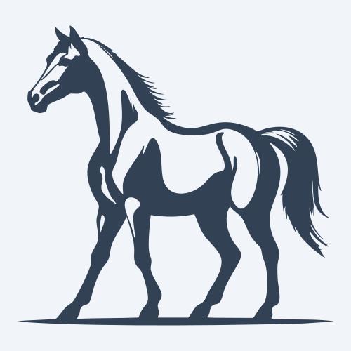 a horse vector