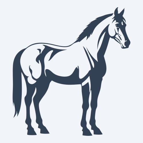 a horse vector