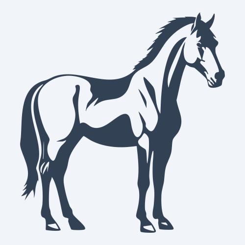 a horse vector