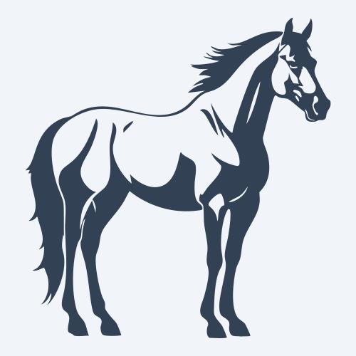 a horse vector