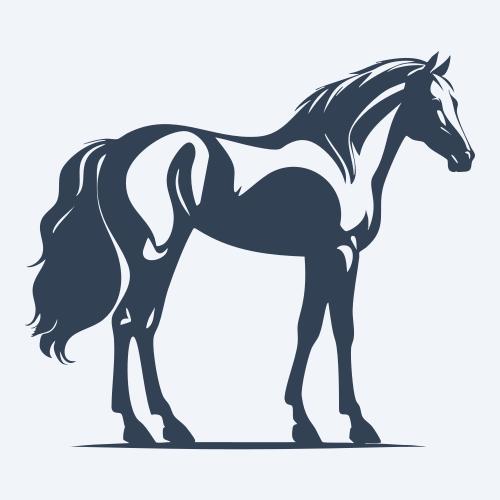 a horse vector