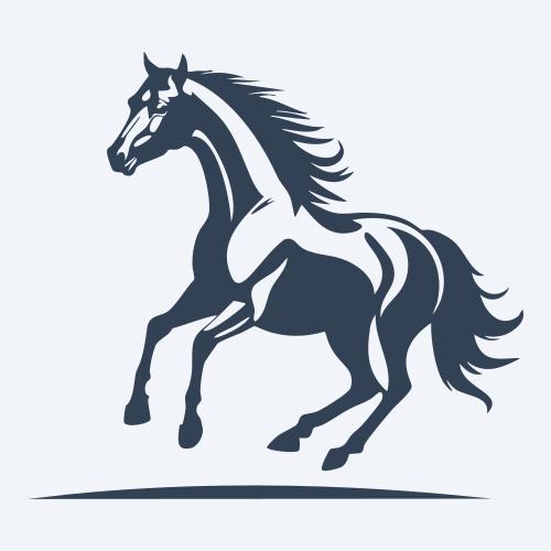 a horse vector
