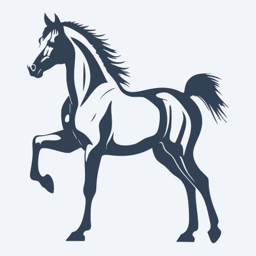 a horse vector