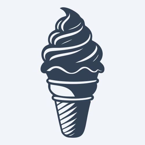 an ice cream cone graphic