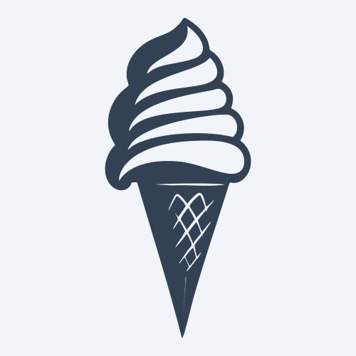 an ice cream cone graphic