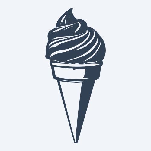 an ice cream cone graphic