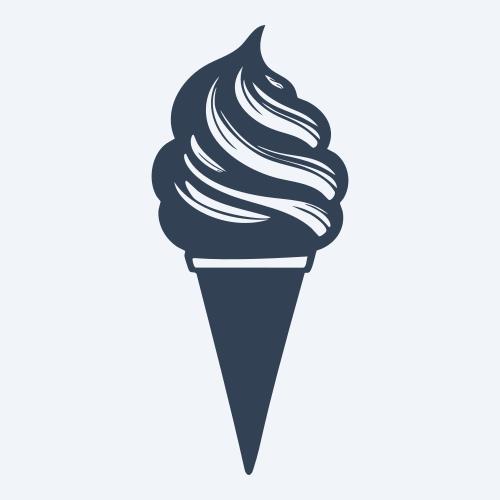 an ice cream cone graphic