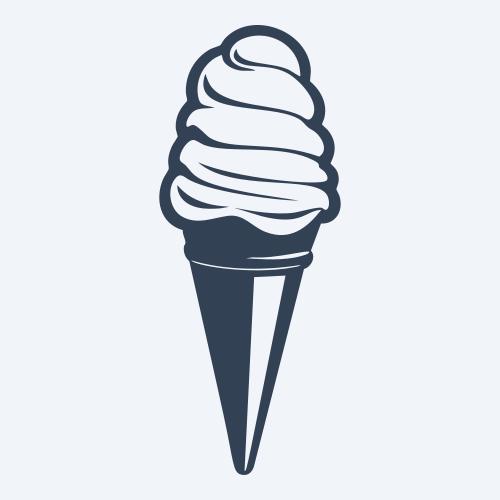 an ice cream cone graphic
