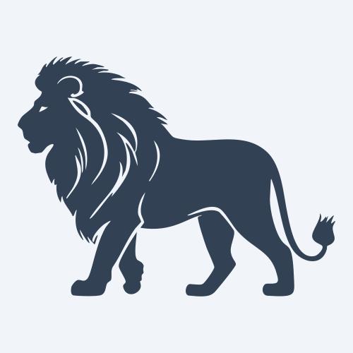 a lion vector