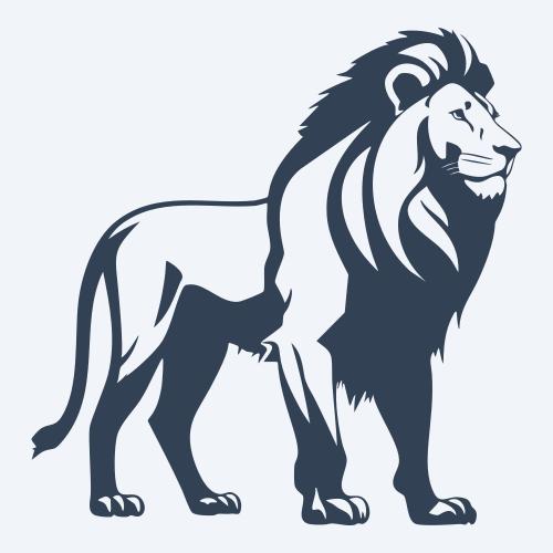 a lion vector