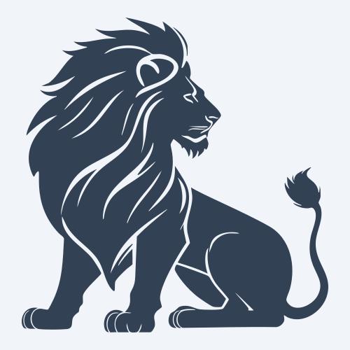 a lion vector