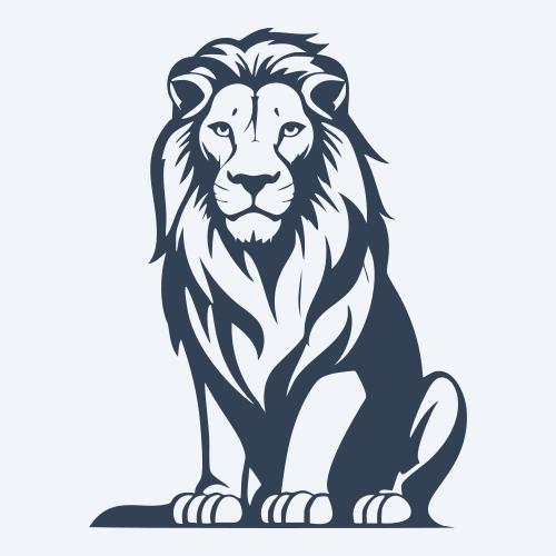 a lion vector