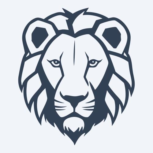 a lion vector