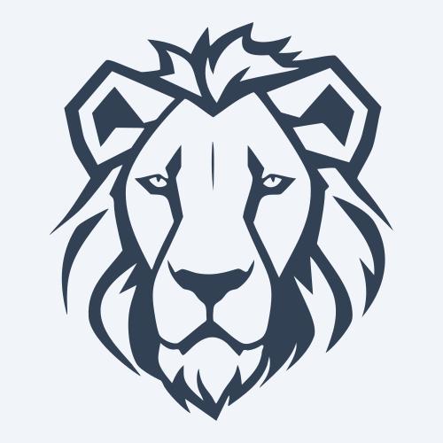 a lion vector