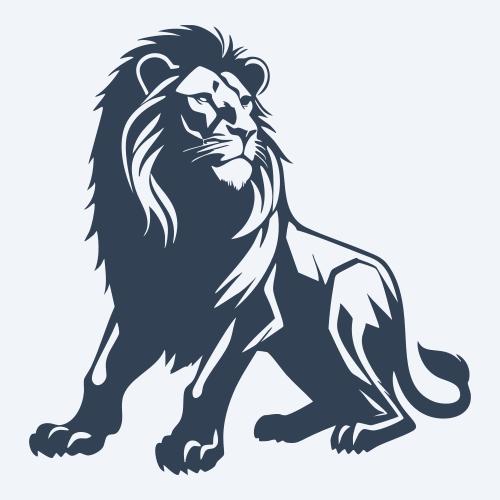 a lion vector