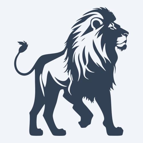 a lion vector