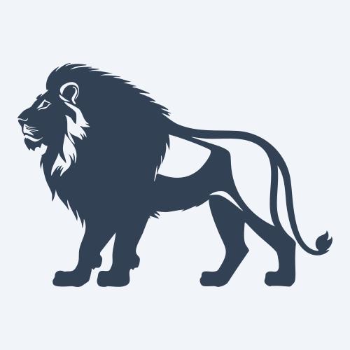 a lion vector